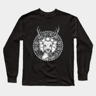 Deer Mandala Long Sleeve T-Shirt